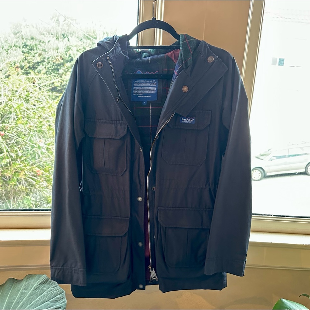 Penfield jacket - navy, size small, lined inside, waterproof
